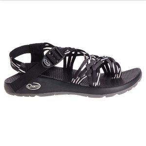 Chaco ZX/3 scatter black womens sandal sz 8